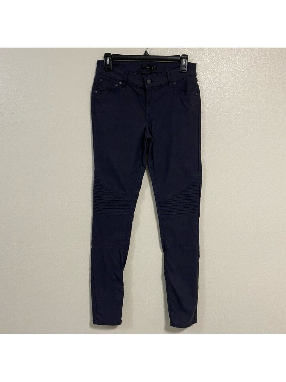 Prana Brenna Moto Style Skinny Pants Gray Size 8